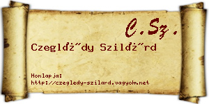 Czeglédy Szilárd névjegykártya